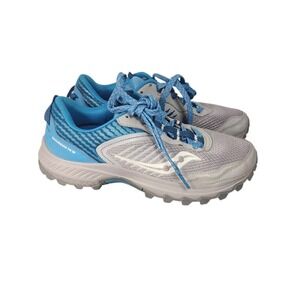 Saucony‎ Excursion TR 15 Women's Trail Running Shoes Grey Blue Size 8